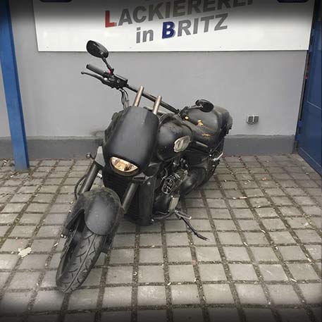 Motorrad – vorher